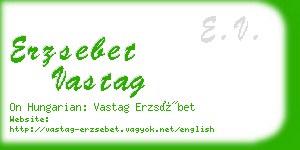 erzsebet vastag business card